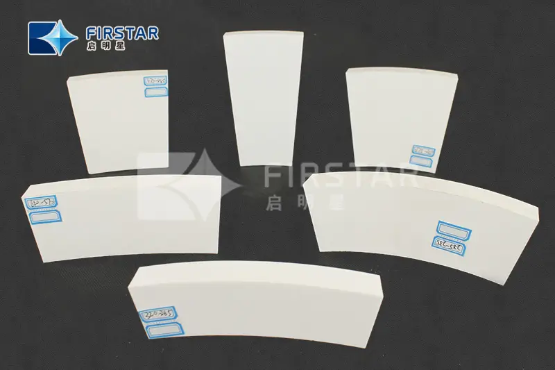92% 95% AI2O3 Radius Alumina Tile lining