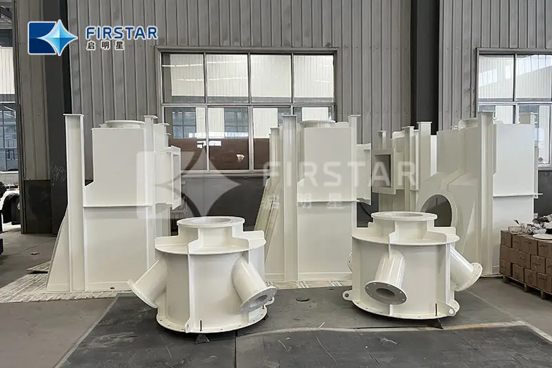 CERAMIC LINED COMPONENTS AND BENDS, Cyclone Feed Distributor