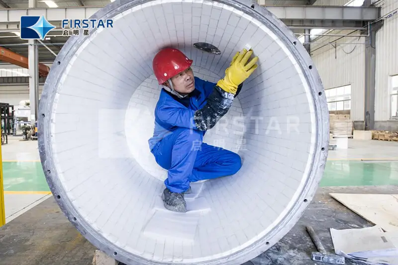 Dicrect Manufactuer of 92% and 95% Al2O3 ceramic lining ball mill brick