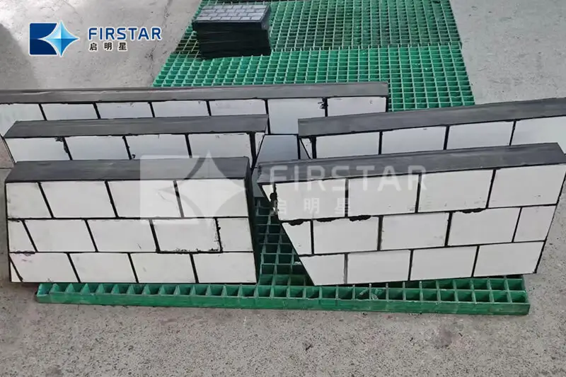 HEAVY WEAR PROTECTION Ceramic/rubber lining material