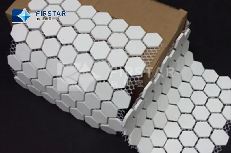 High Alumina Hex Ceramic abrasion resistant Lining